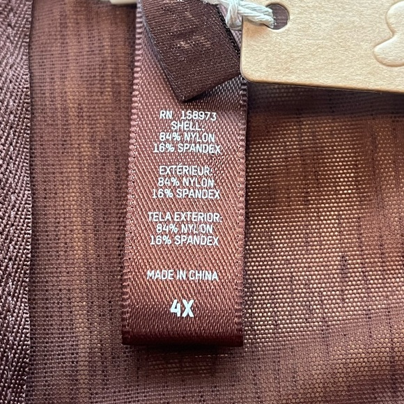 NWT SKIMS Ultra Fine Mesh Catsuit One Piece Jumpsuit Brown Size 4X Underwire - Picture 11 of 12